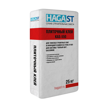 Плиточный клей для тяжелых гранитных плит HAGAST KAS-550 