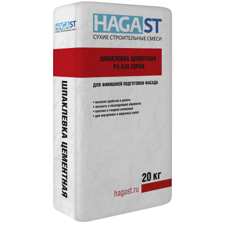 Шпатлевка цементная HAGAST PS-620 