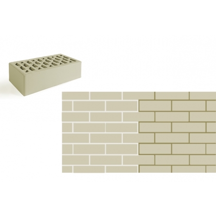 Кирпич лицевой НКЗ Серый гладкий одинарный
