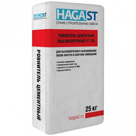 Ровнитель цементный высокопрочный HAGAST FF-750 
